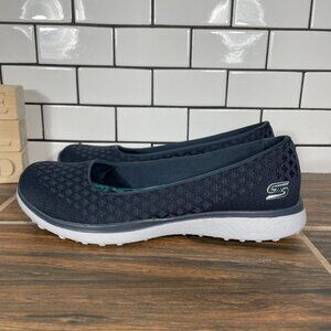 Skechers Microburst One Up Womens Size 8.5 Shoes Charcoal Comfort Slip On